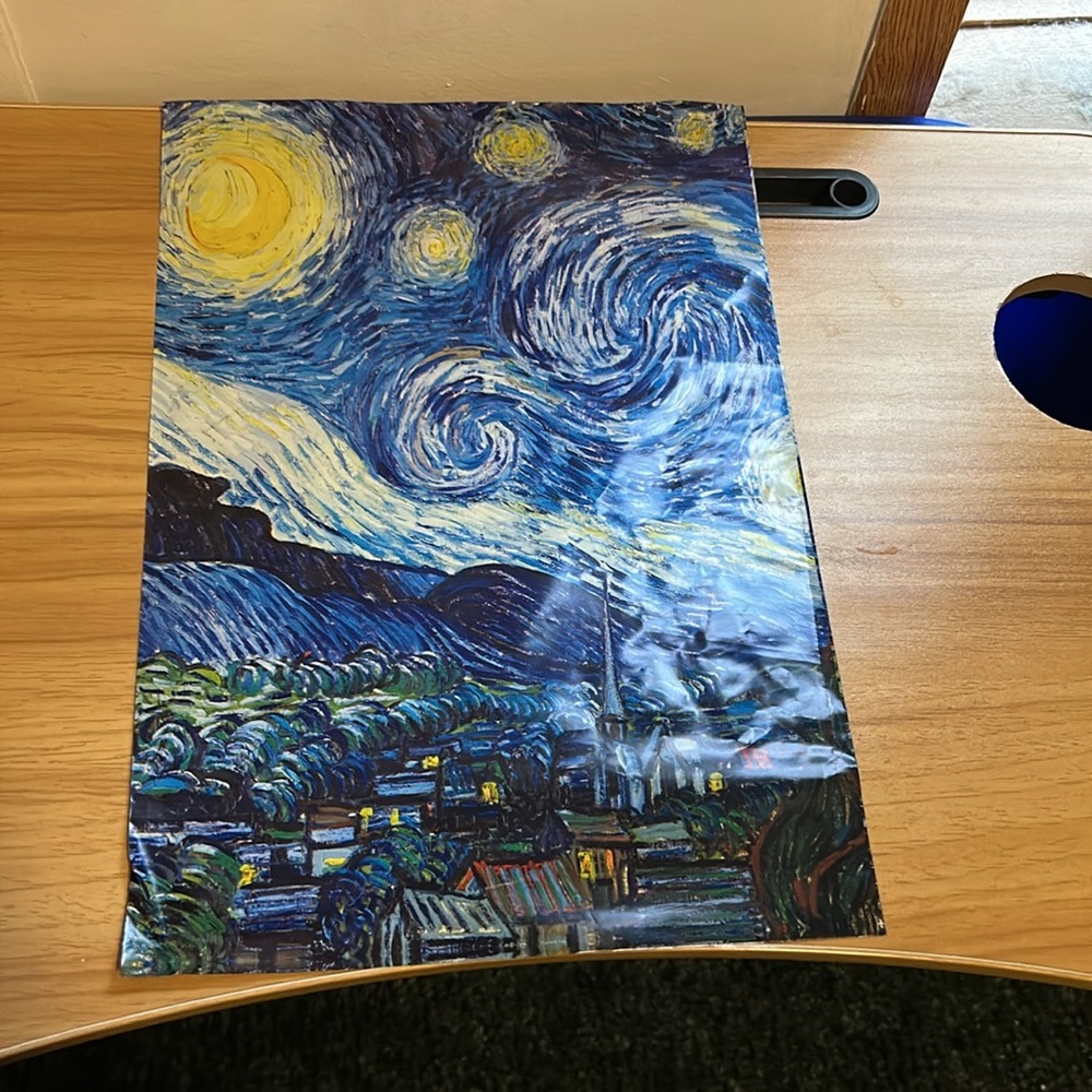 10 starry night poly mailers